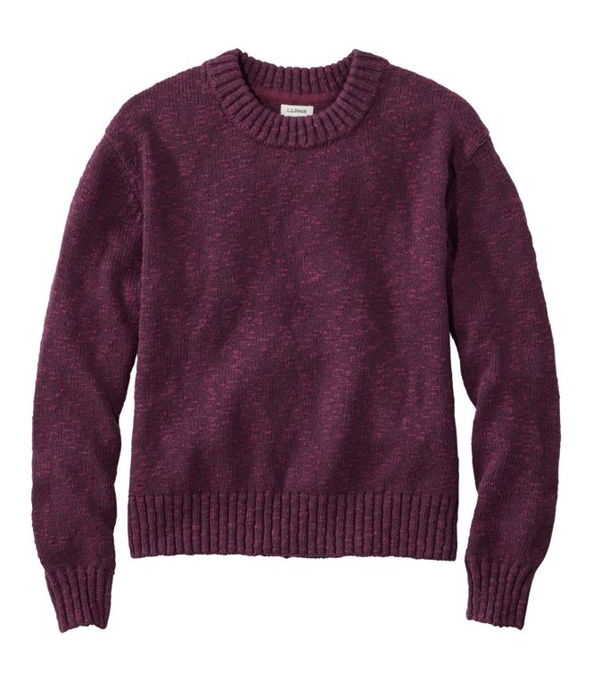 L.L.Bean Women's Cotton Ragg Sweater, Relaxed Crewneck, Regular