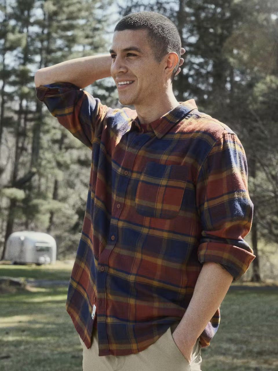 Men's Rush Creek Lightweight Flannel Long-Sleeve Shirt
