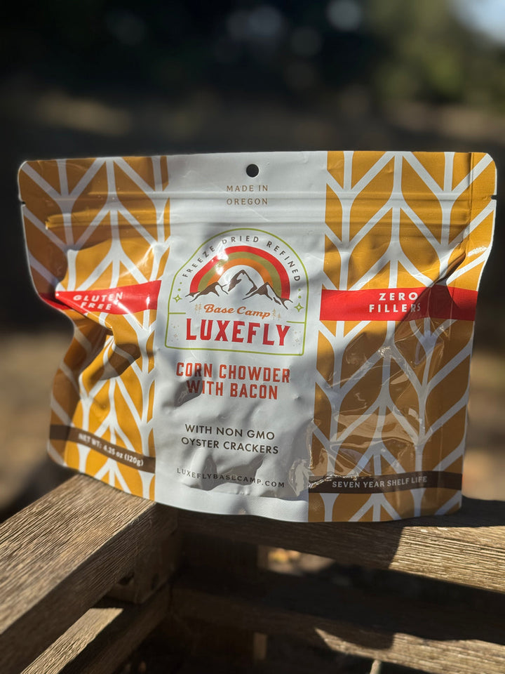 Luxefly BaseCamp Corn and Bacon Chowder