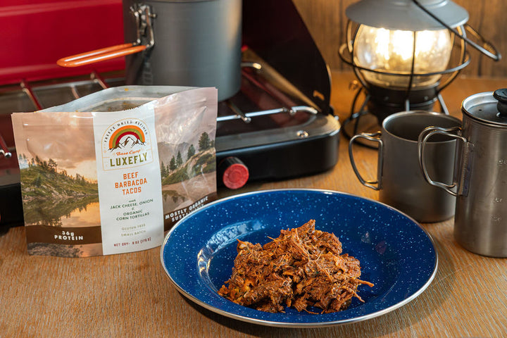 Luxefly BaseCamp Beef BarbacoaTacos