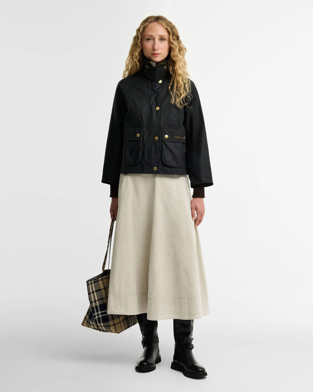 Barbour Women's Cropped Beadnell Wax