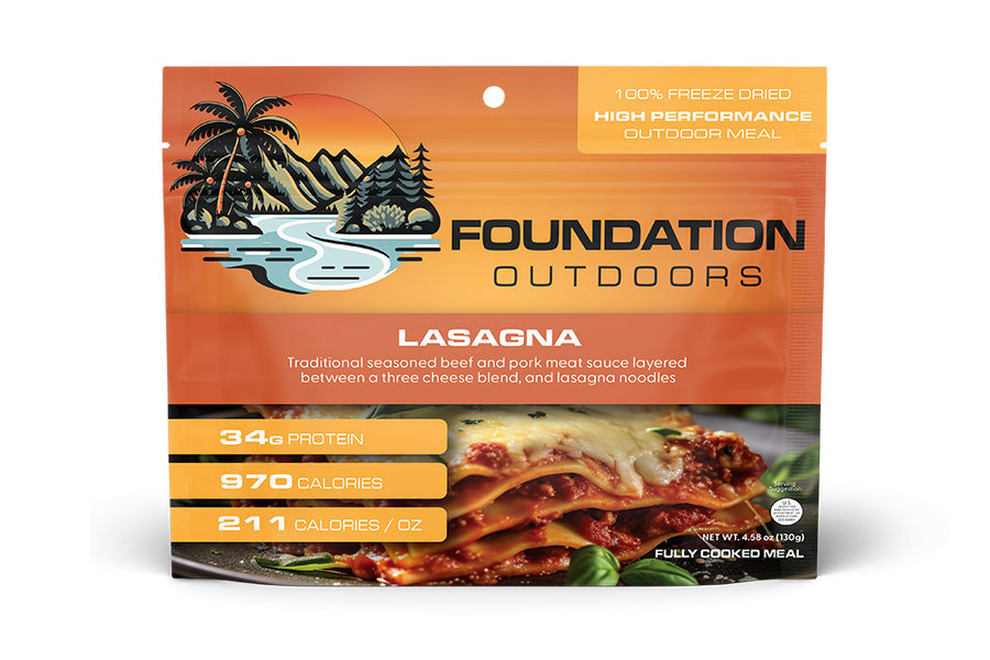FOUNDATION Outdoors, Lasagna Meal