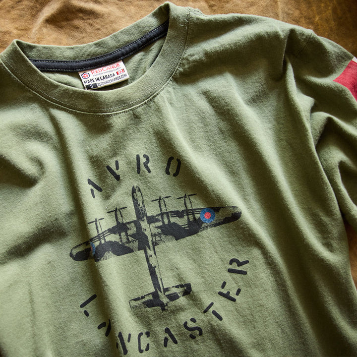 Red Canoe Avro Lancaster Short Sleeve T-Shirt