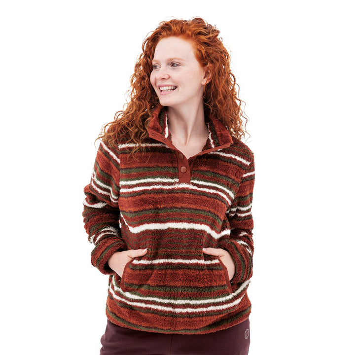 Aventura Women's Equinox Stripe Fleece Pullover