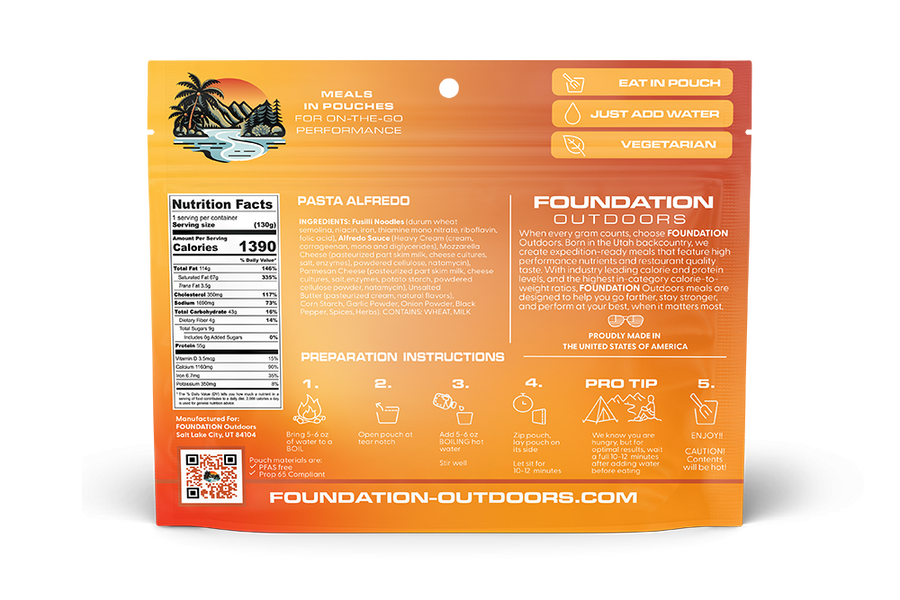 FOUNDATION Outdoors Pasta Alfredo
