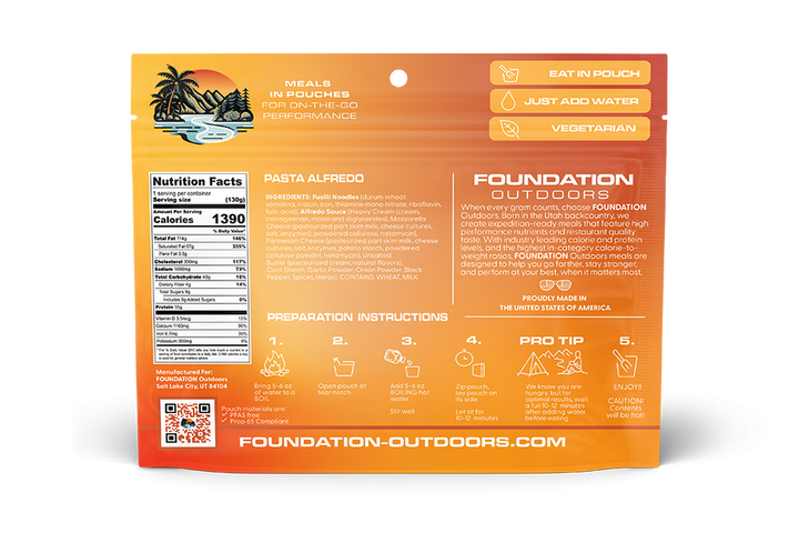 FOUNDATION Outdoors Pasta Alfredo
