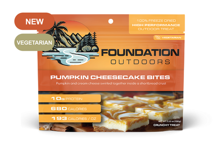 FOUNDATION Outdoors Pumpkin Cheesecake Bites