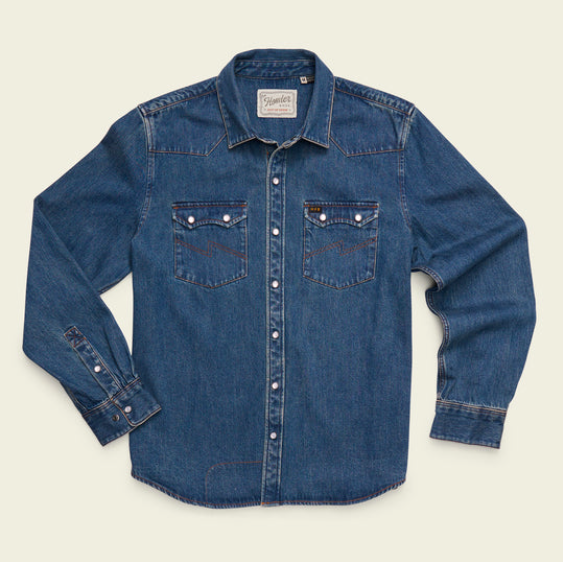 Howler Bros Men's Dust Up Denim Snapshirt