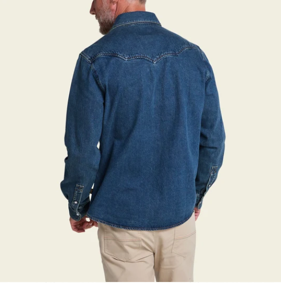 Howler Bros Men's Dust Up Denim Snapshirt