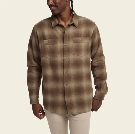 Howler Bros M's Rodanthe Blanket Flannel - Emmett Plaid : Aloe