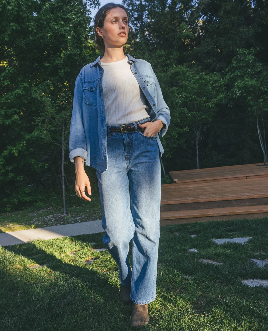 Toad&Co Women's Piñon Soft Denim Shirt