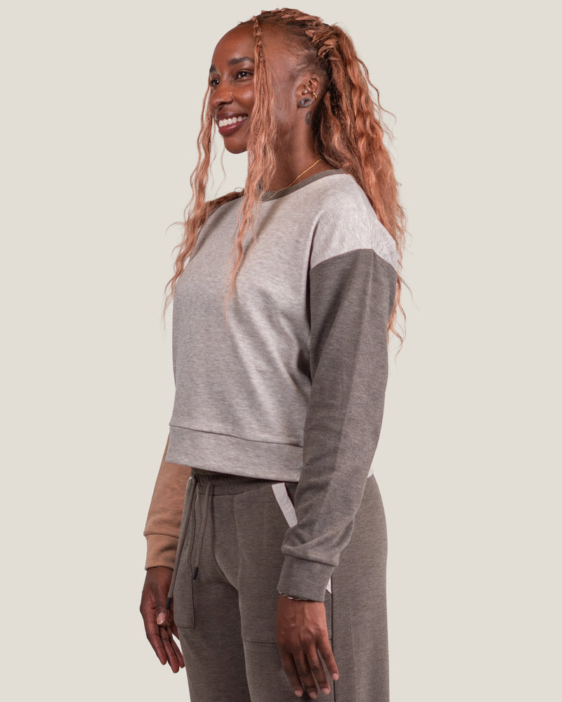 Belong Designs Women's Powell Fleece Crewneck