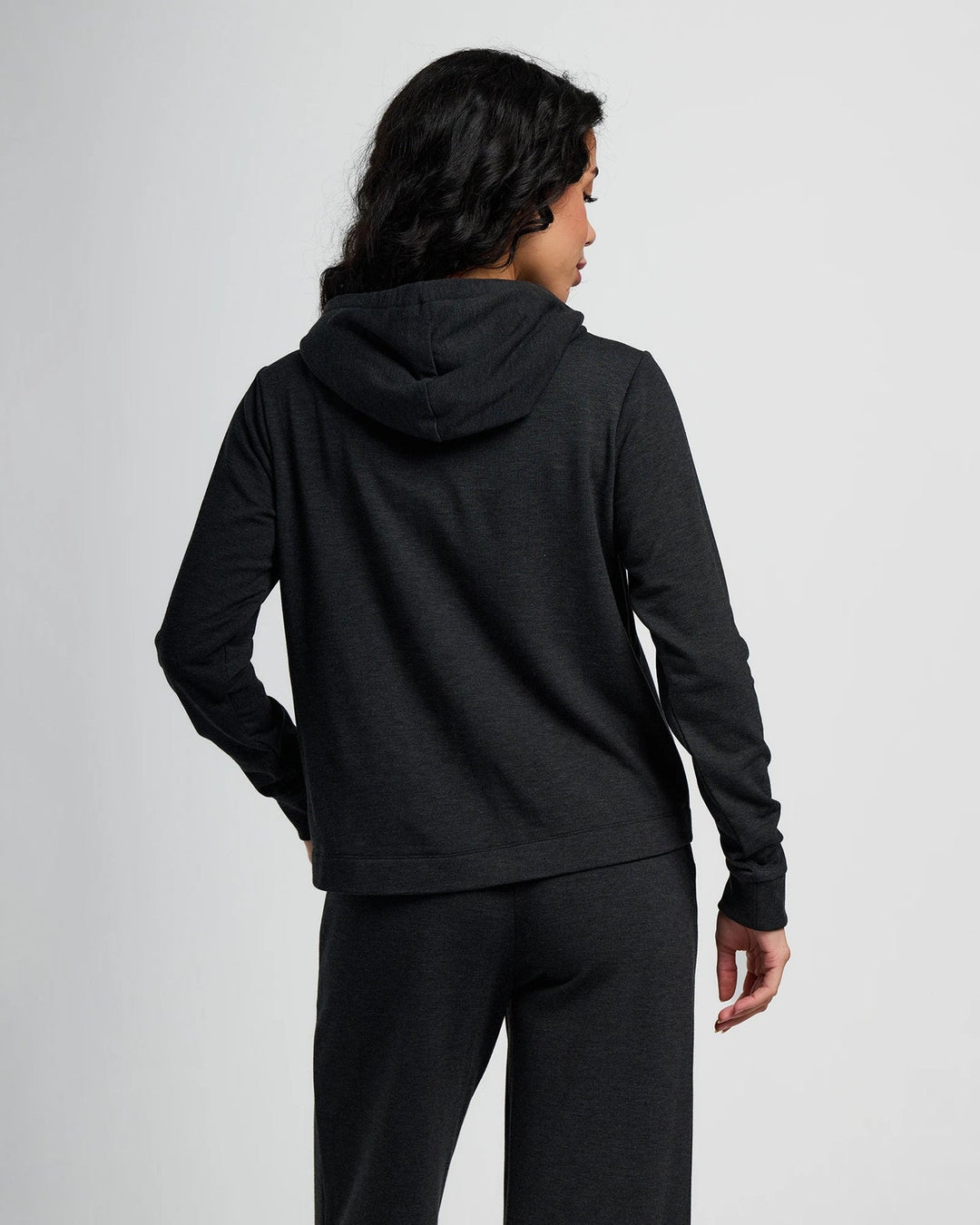 Free Fly Women's Bamboo Lightweight Fleece Cropped Hoodie