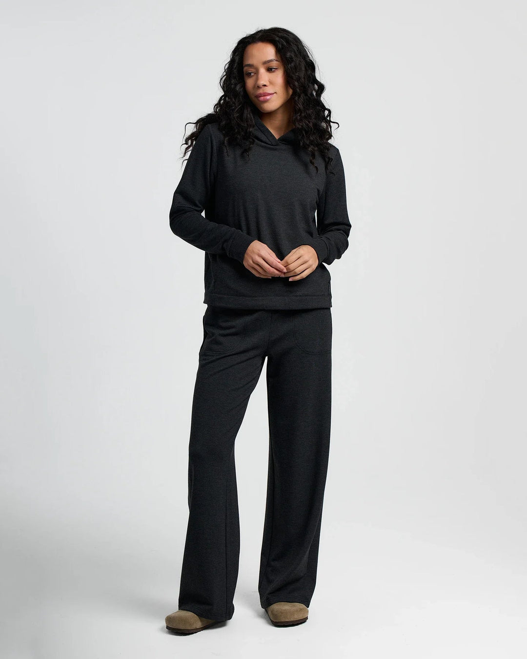 Free Fly Women's Bamboo Lightweight Fleece Cropped Hoodie