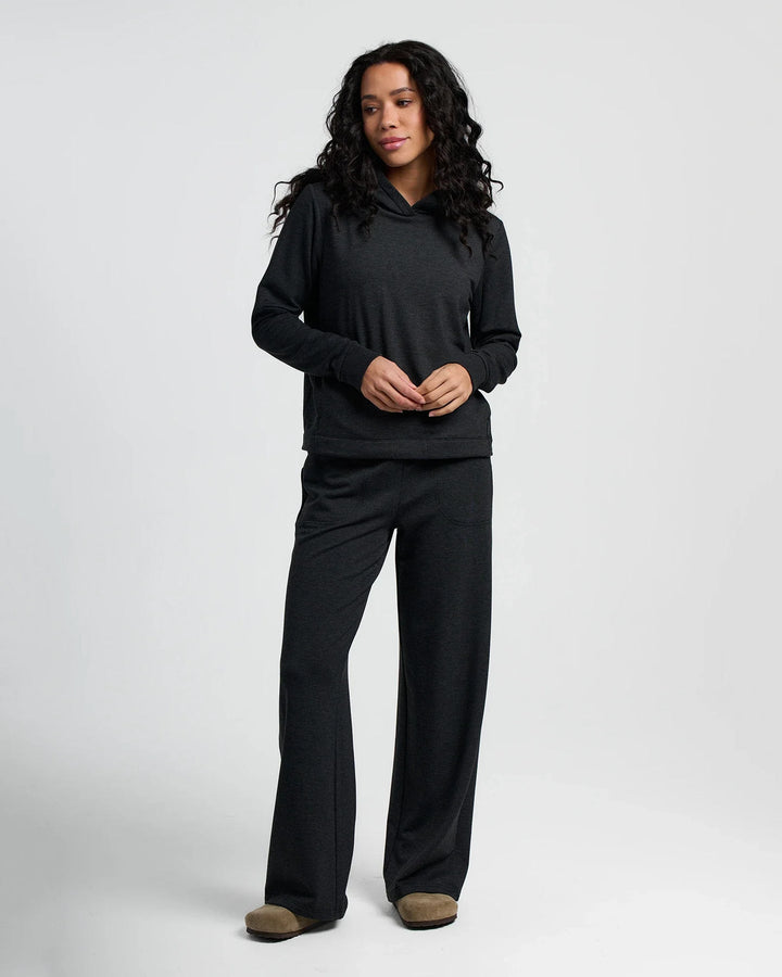 Free Fly Women's Bamboo Lightweight Fleece Cropped Hoodie