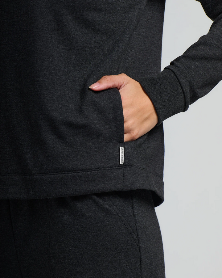Free Fly Women's Bamboo Lightweight Fleece Cropped Hoodie