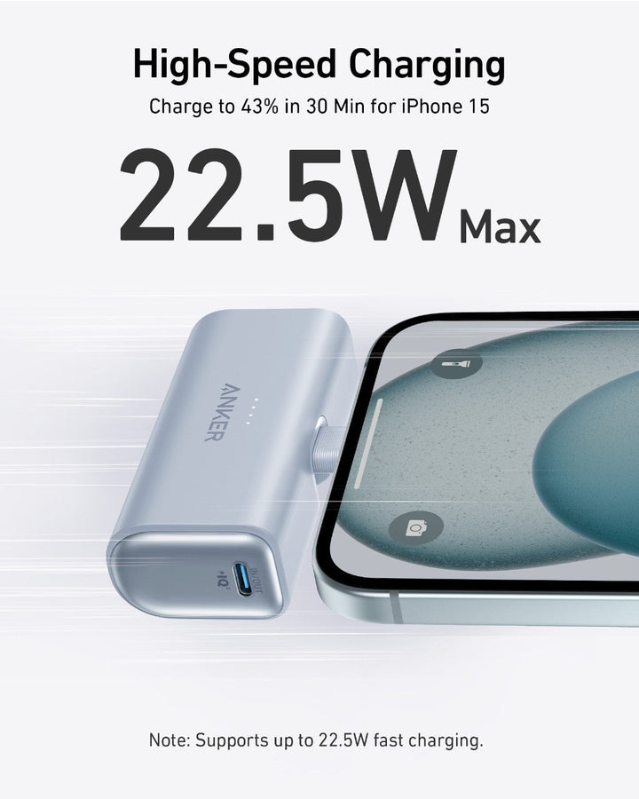 Anker Nano Power Bank (22.5W, Built-In USB-C Connector) - Quest Outdoors