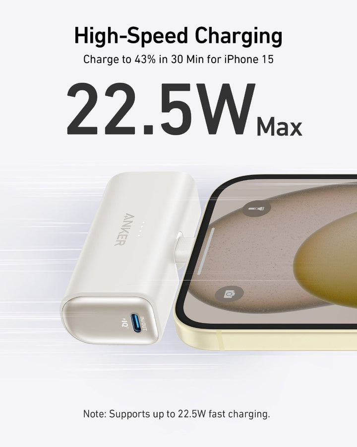 Anker Nano Power Bank (22.5W, Built-In USB-C Connector) - Quest Outdoors