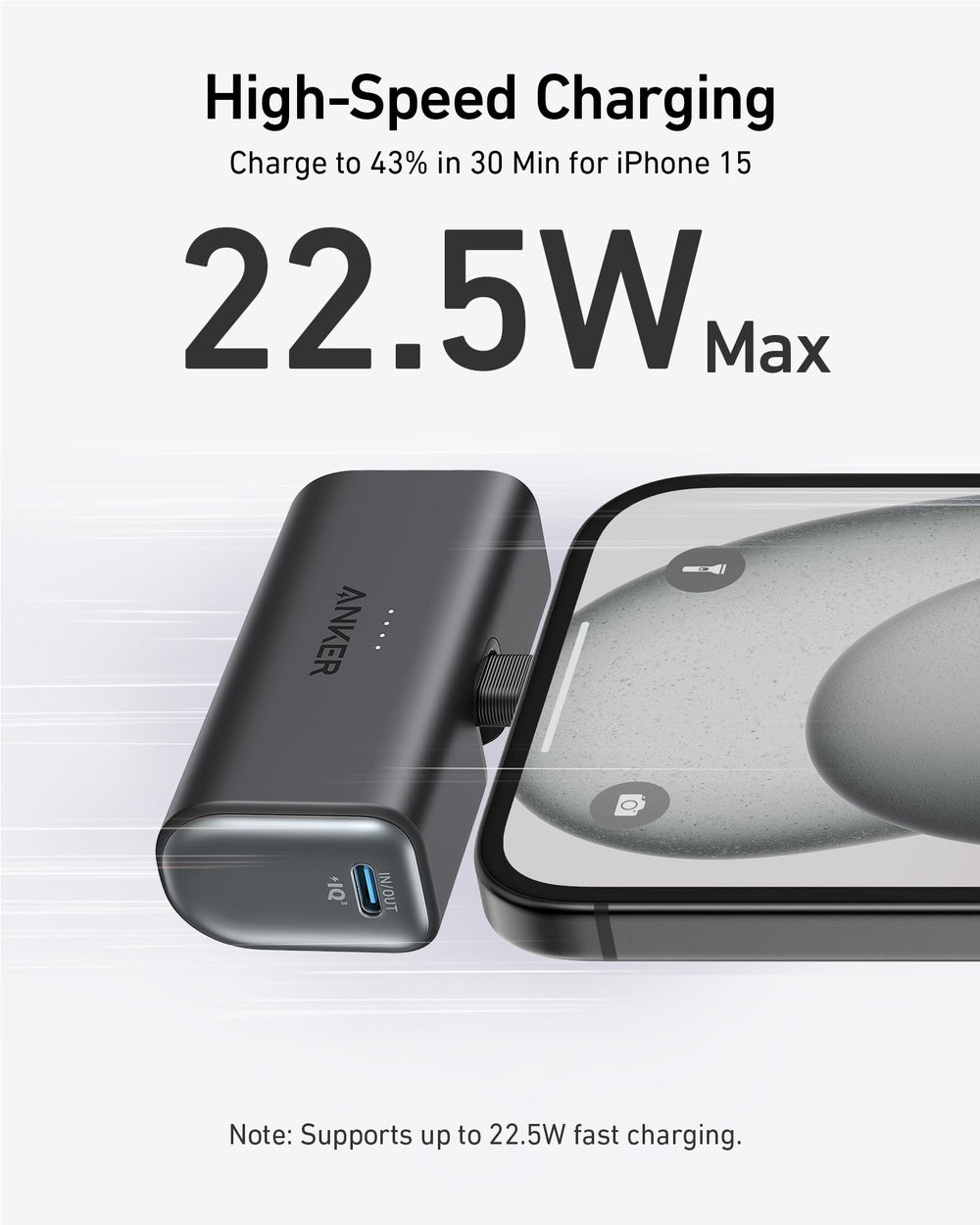 Anker Nano Power Bank (22.5W, Built-In USB-C Connector) - Quest Outdoors