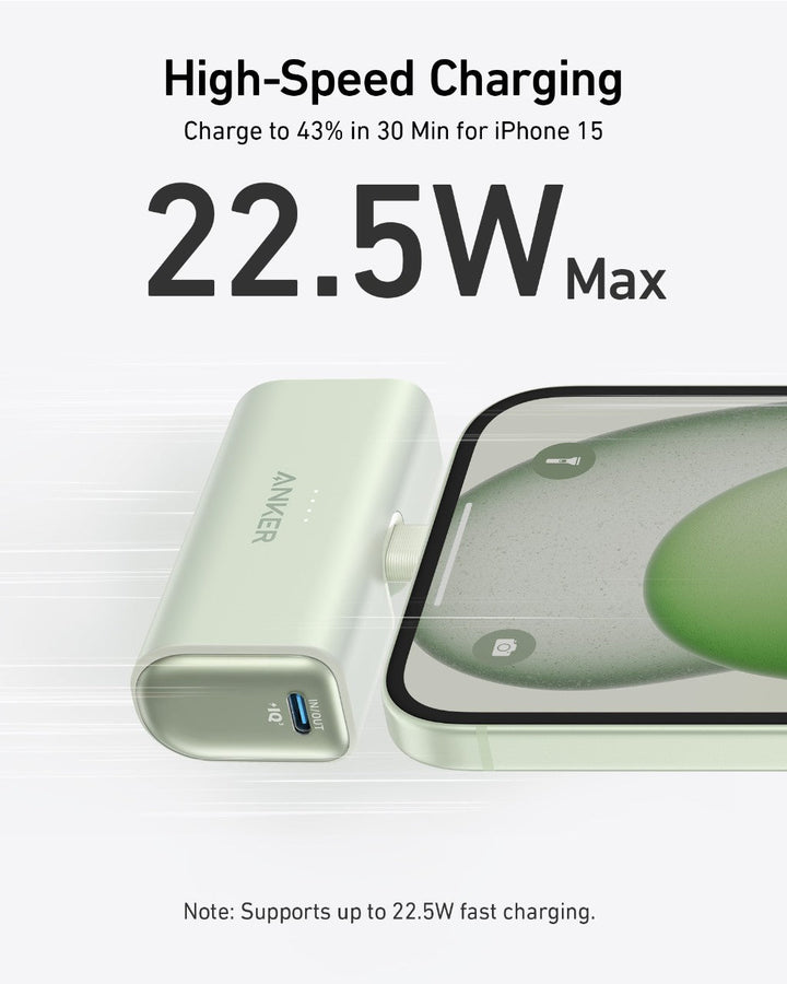 Anker Nano Power Bank (22.5W, Built-In USB-C Connector) - Quest Outdoors