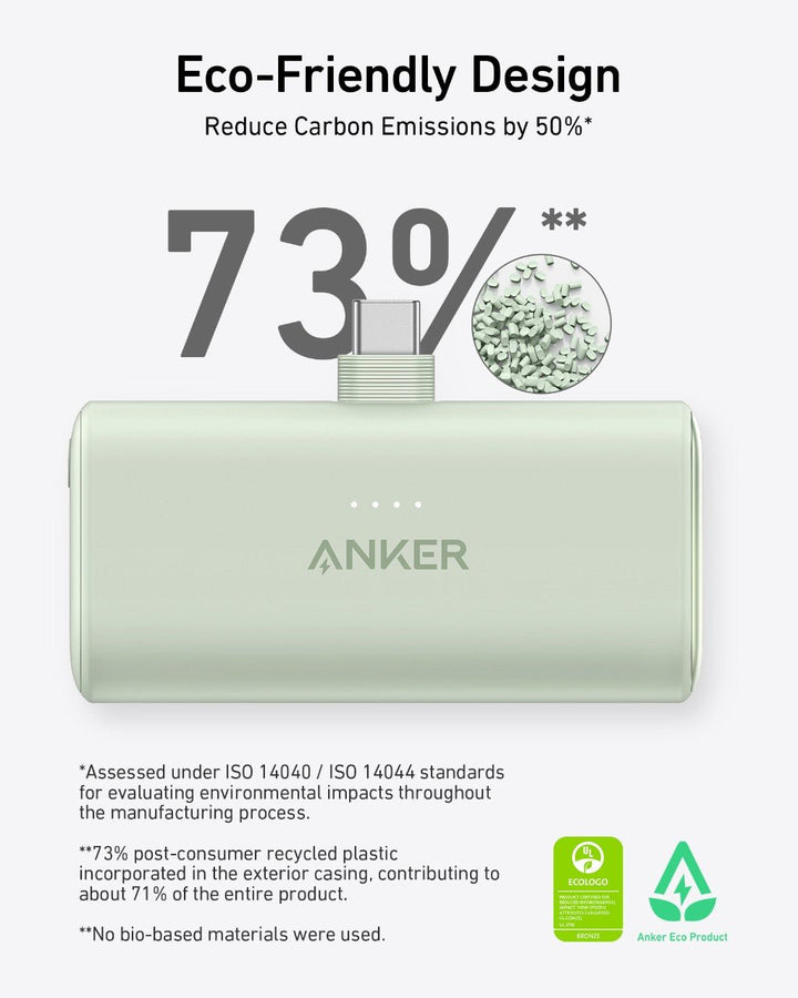 Anker Nano Power Bank (22.5W, Built-In USB-C Connector) - Quest Outdoors