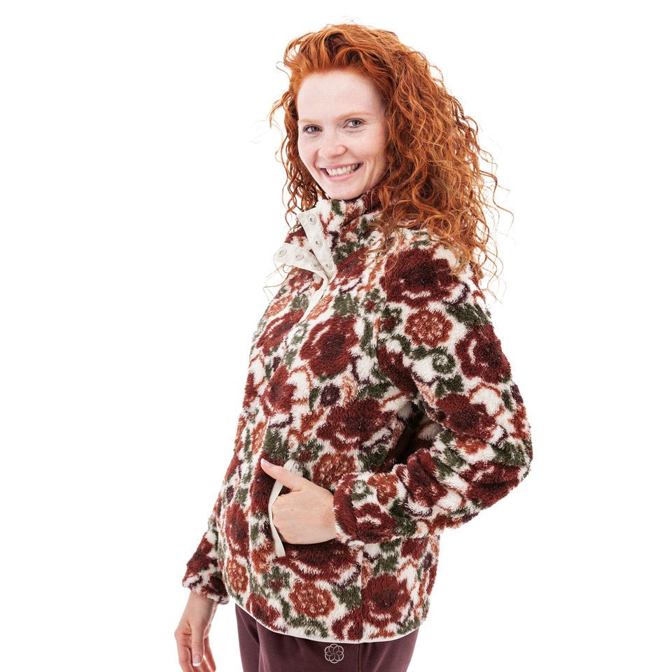 Aventura Women's Equinox Floral Fleece Pullover - Quest Outdoors