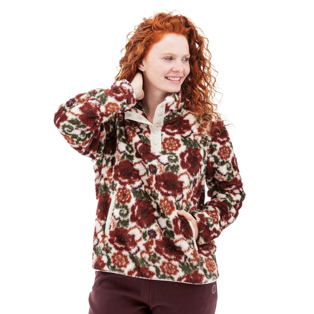 Aventura Women's Equinox Floral Fleece Pullover - Quest Outdoors