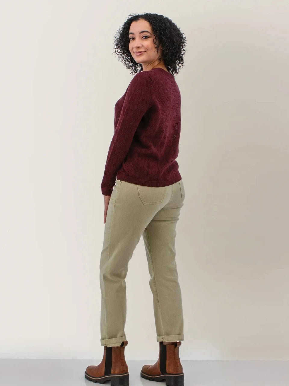 Aventura Women's Windsong Pointelle Organic Cotton Sweater - Quest Outdoors