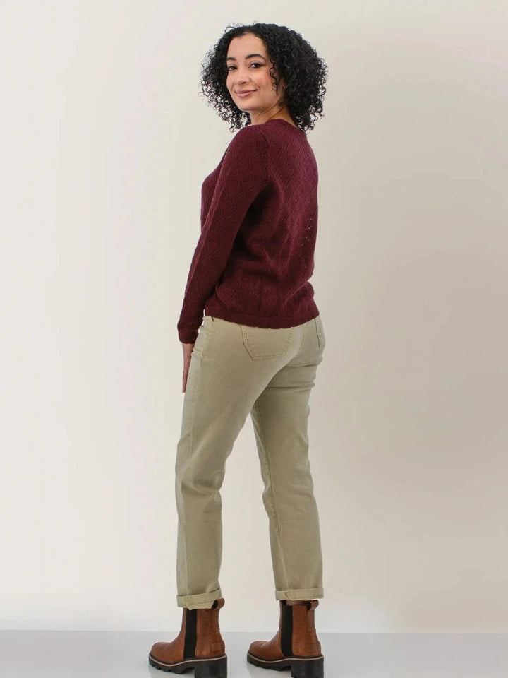 Aventura Women's Windsong Pointelle Organic Cotton Sweater - Quest Outdoors
