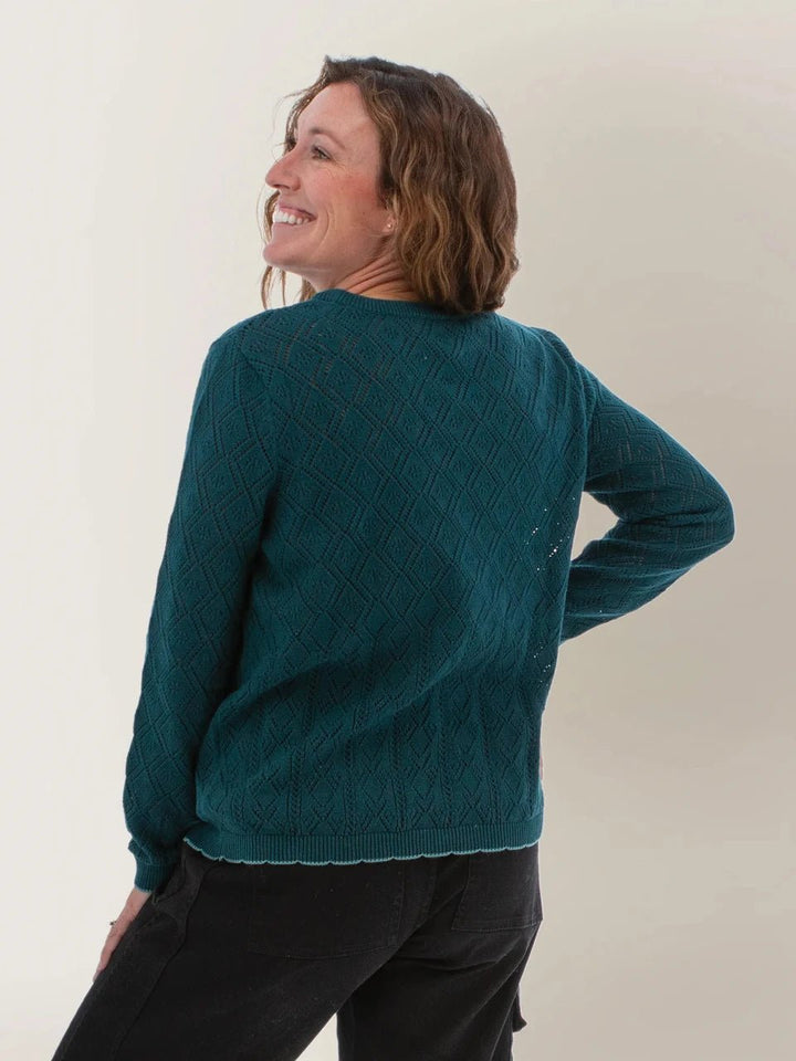 Aventura Women's Windsong Pointelle Organic Cotton Sweater - Quest Outdoors