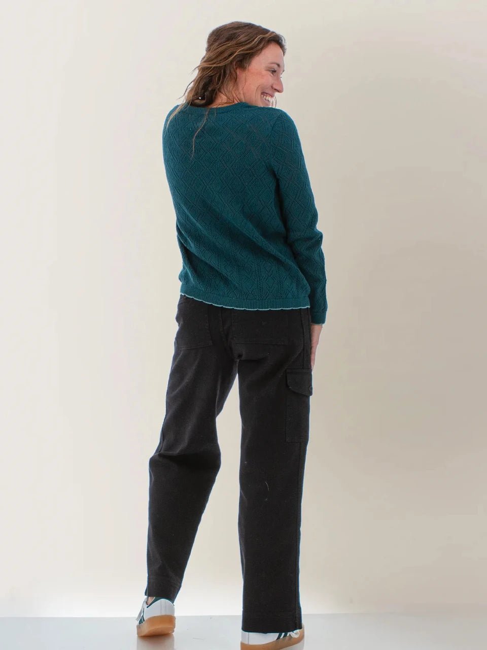 Aventura Women's Windsong Pointelle Organic Cotton Sweater - Quest Outdoors