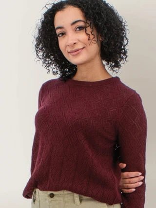 Aventura Women's Windsong Pointelle Organic Cotton Sweater - Quest Outdoors