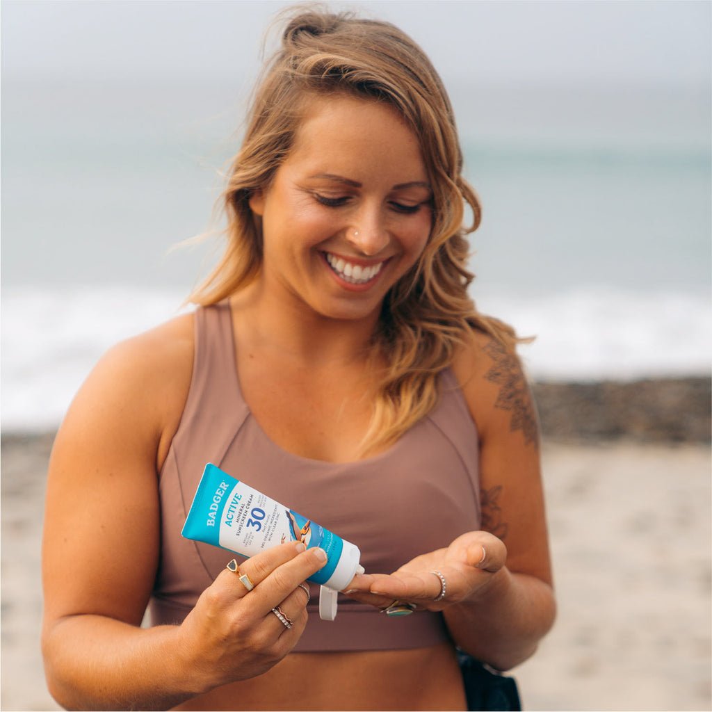 Badger Active Mineral Sunscreen Cream - SPF 30 - Quest Outdoors