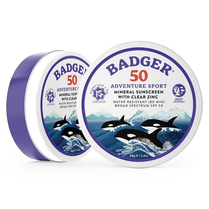 Badger Adventure Mineral Sunscreen Tin - SPF 50 - Quest Outdoors