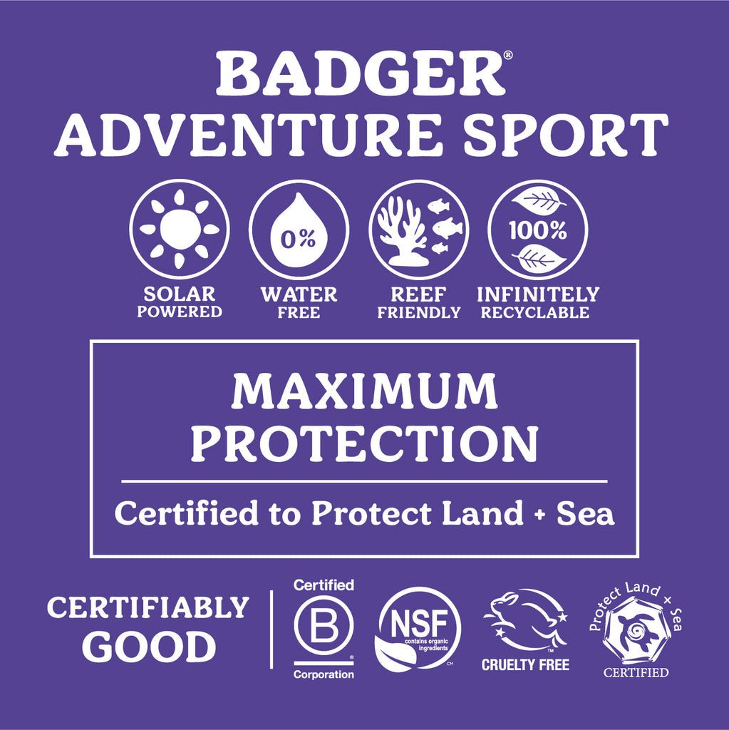 Badger Adventure Mineral Sunscreen Tin - SPF 50 - Quest Outdoors
