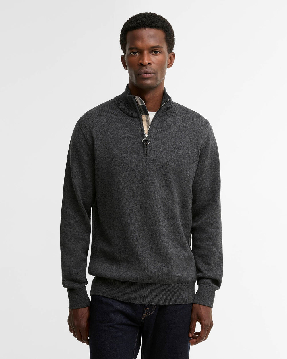 Barbour Men's Cotton Half-Zip Jumper - Quest Outdoors