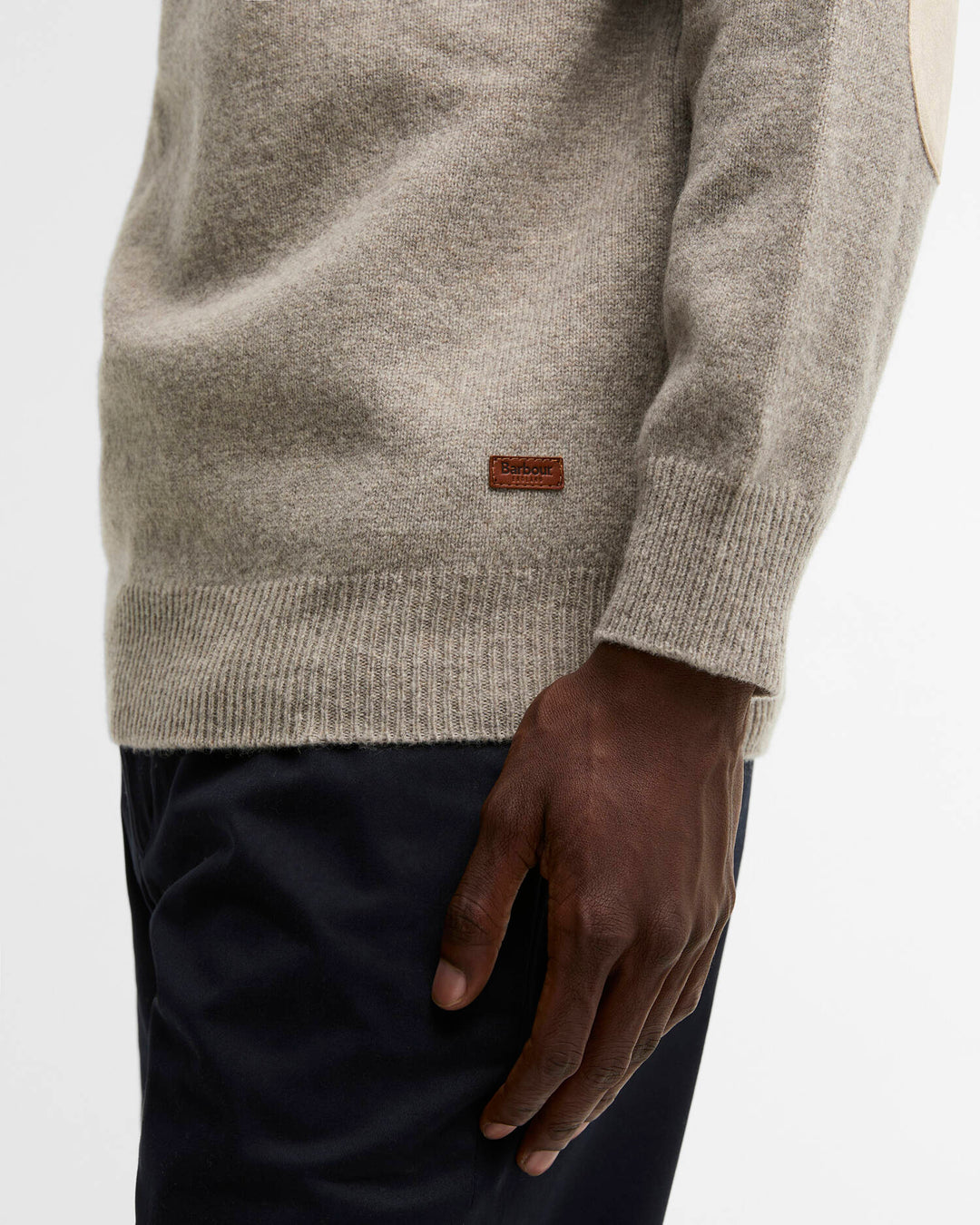 Barbour Men's Essential Crew-Neck Jumper - Quest Outdoors