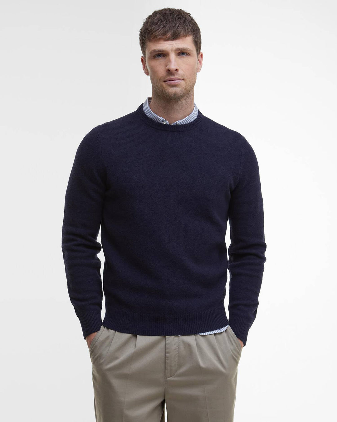 Barbour Men's Essential Crew-Neck Jumper - Quest Outdoors