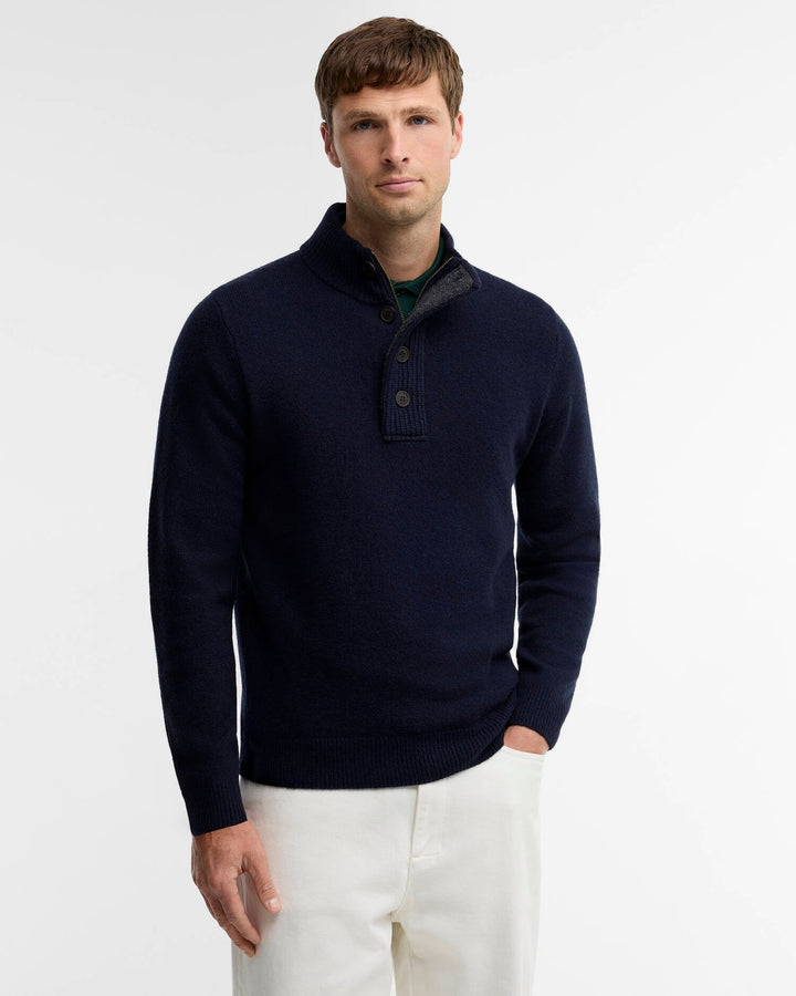 Barbour Men's Essential Elbow Patch Jumper - Quest Outdoors