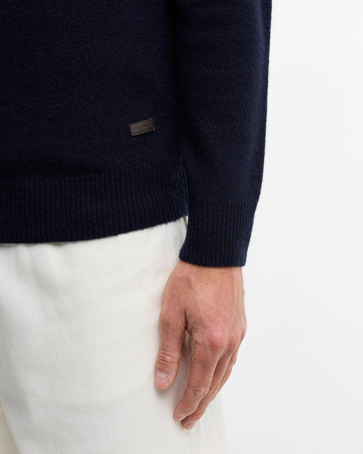 Barbour Men's Essential Elbow Patch Jumper - Quest Outdoors