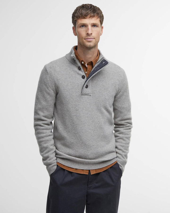 Barbour Men's Essential Elbow Patch Jumper - Quest Outdoors