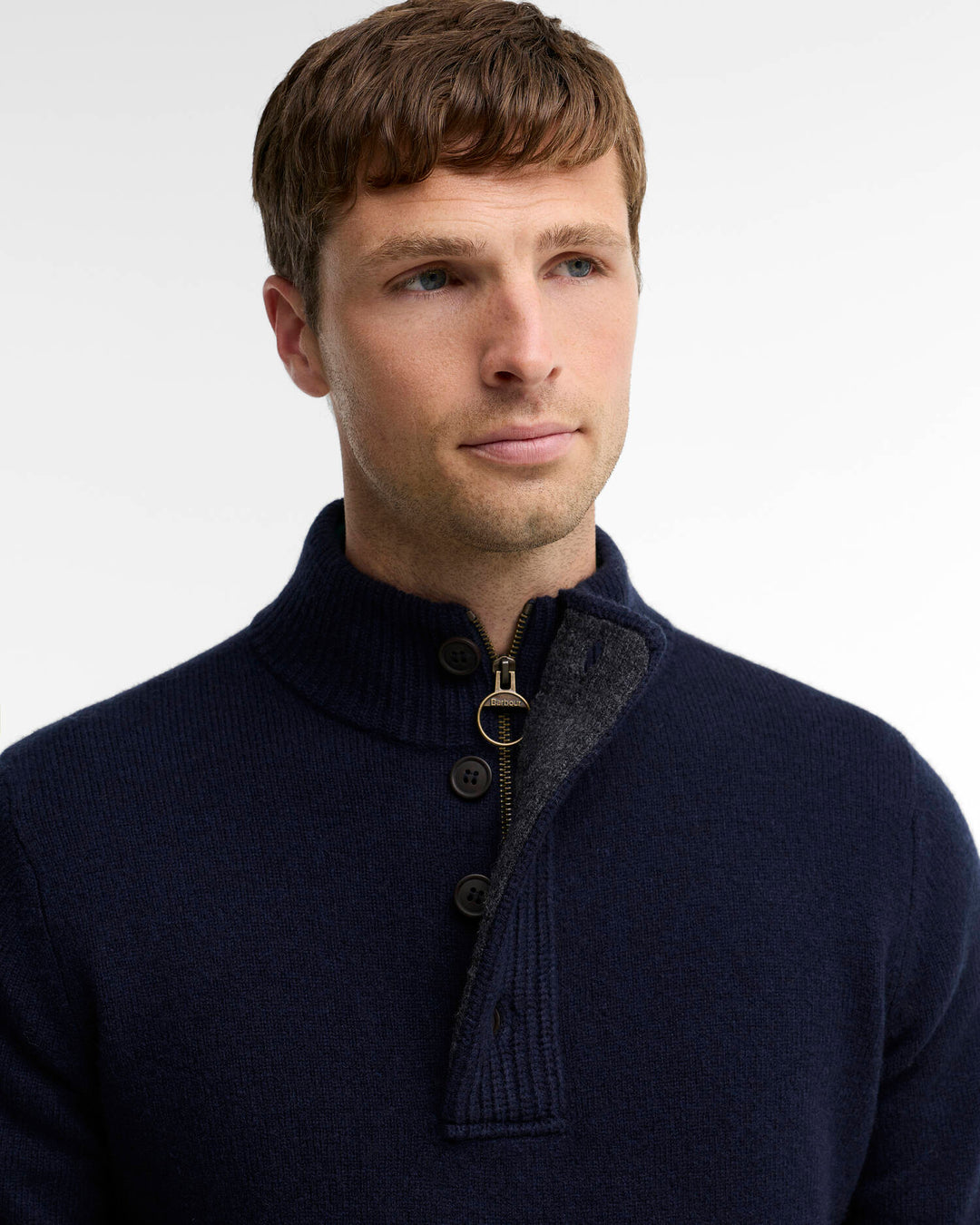 Barbour Men's Essential Elbow Patch Jumper - Quest Outdoors