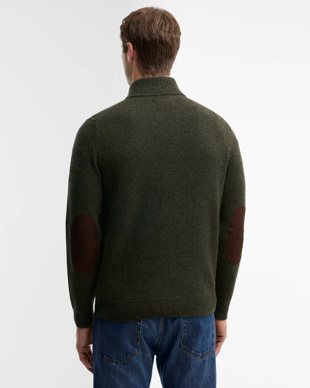 Barbour Men's Essential Elbow Patch Jumper - Quest Outdoors
