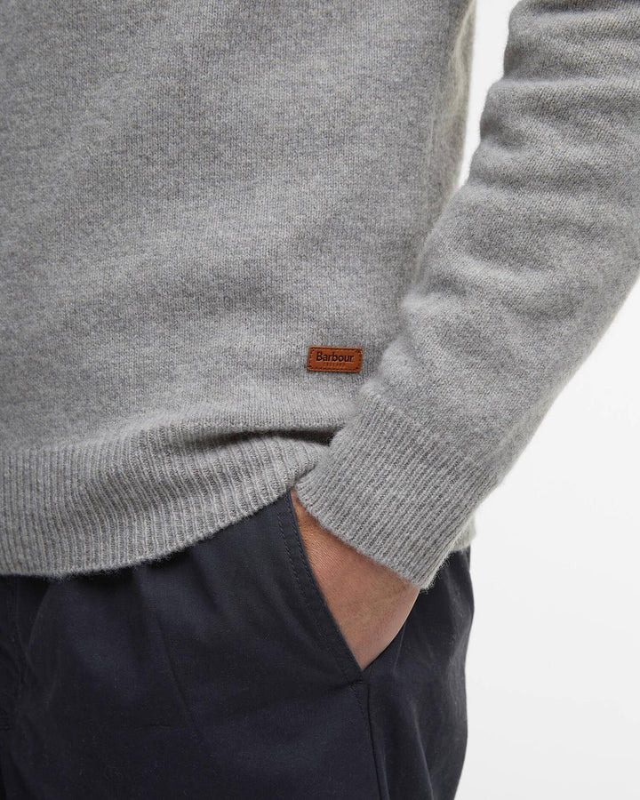 Barbour Men's Essential Elbow Patch Jumper - Quest Outdoors