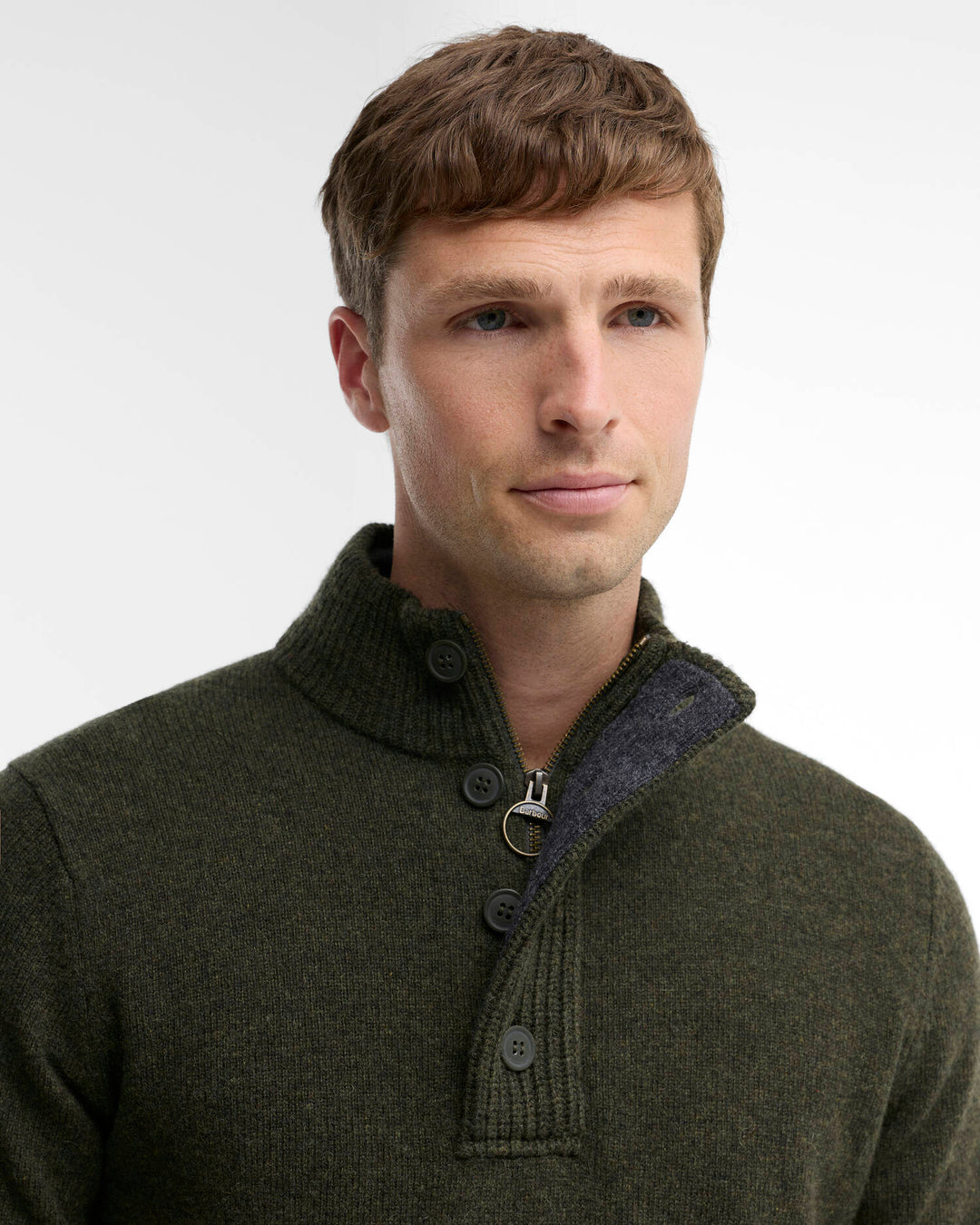Barbour Men's Essential Elbow Patch Jumper - Quest Outdoors