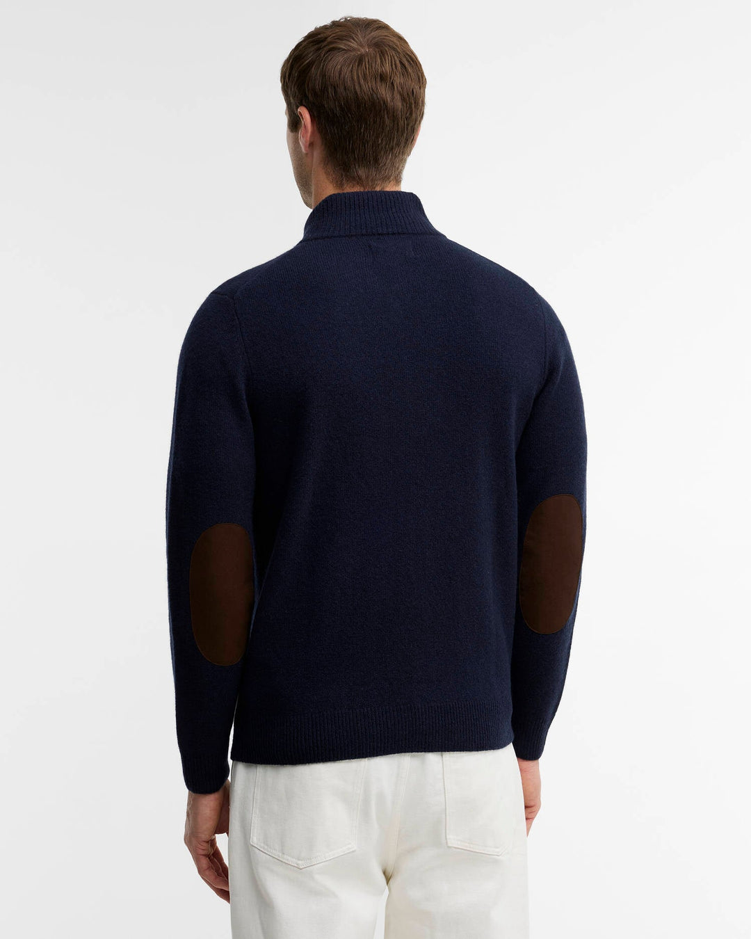 Barbour Men's Essential Elbow Patch Jumper - Quest Outdoors