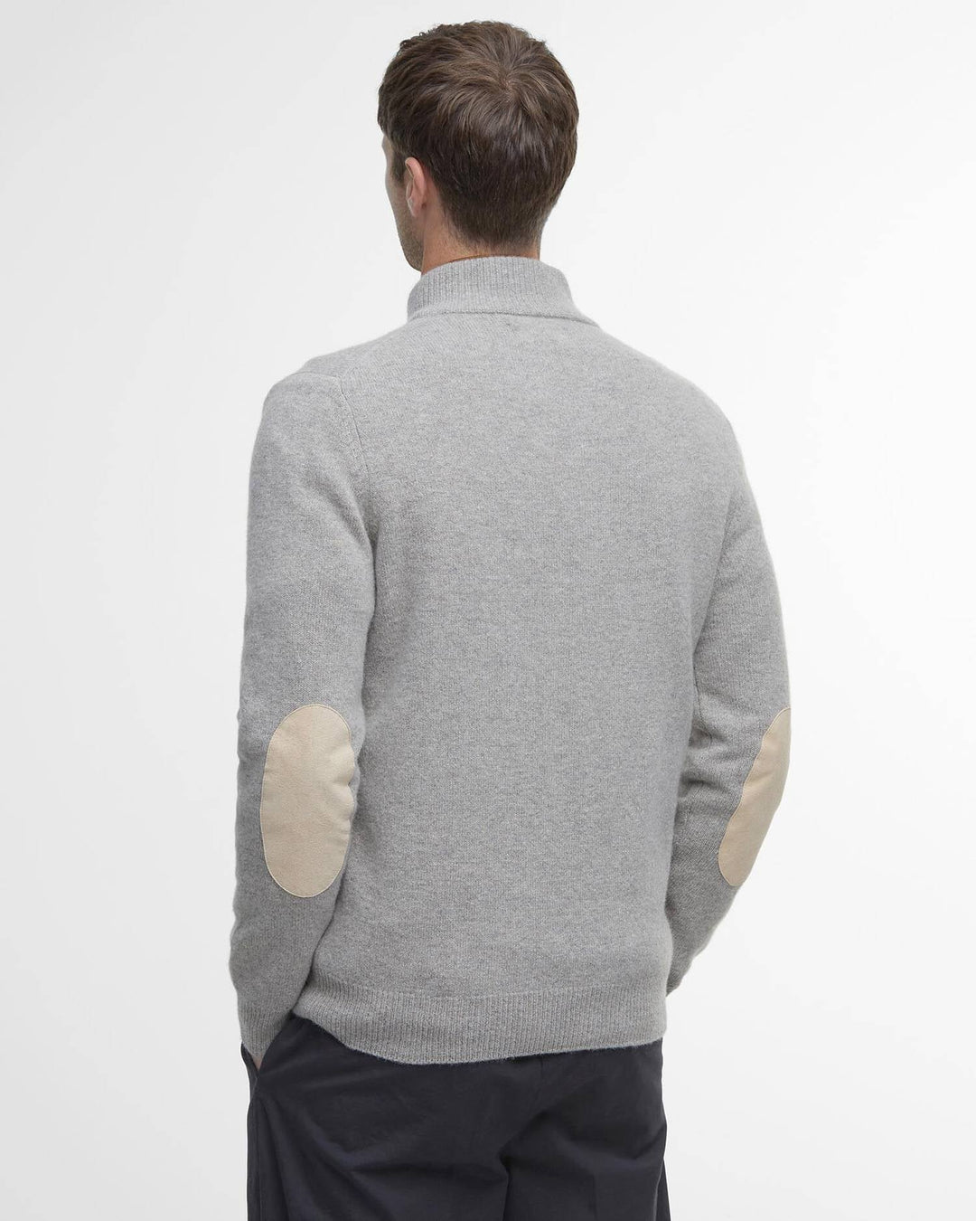Barbour Men's Essential Elbow Patch Jumper - Quest Outdoors