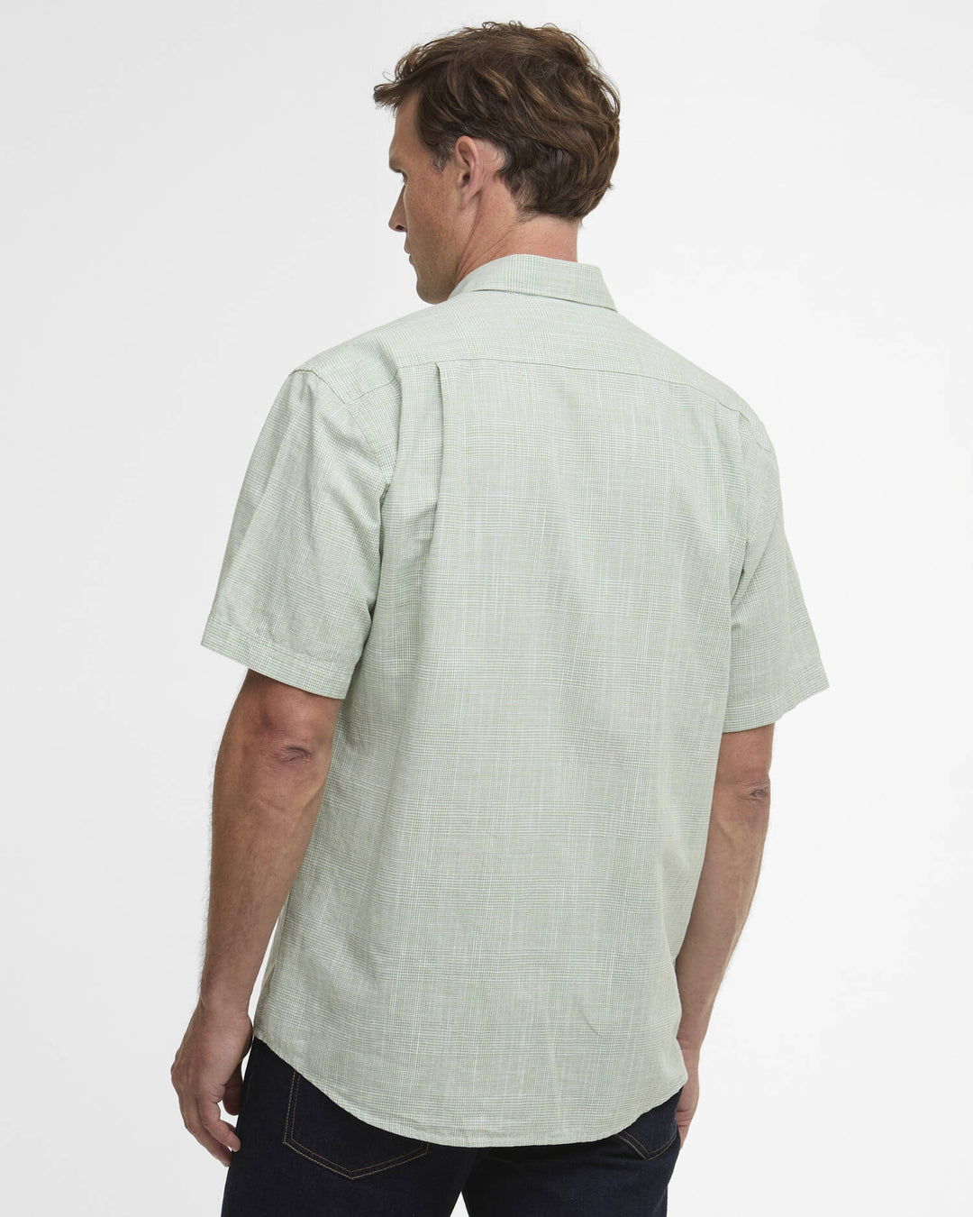 Barbour Men's Fleming Linen Blend Regular S/S Shirt - Quest Outdoors