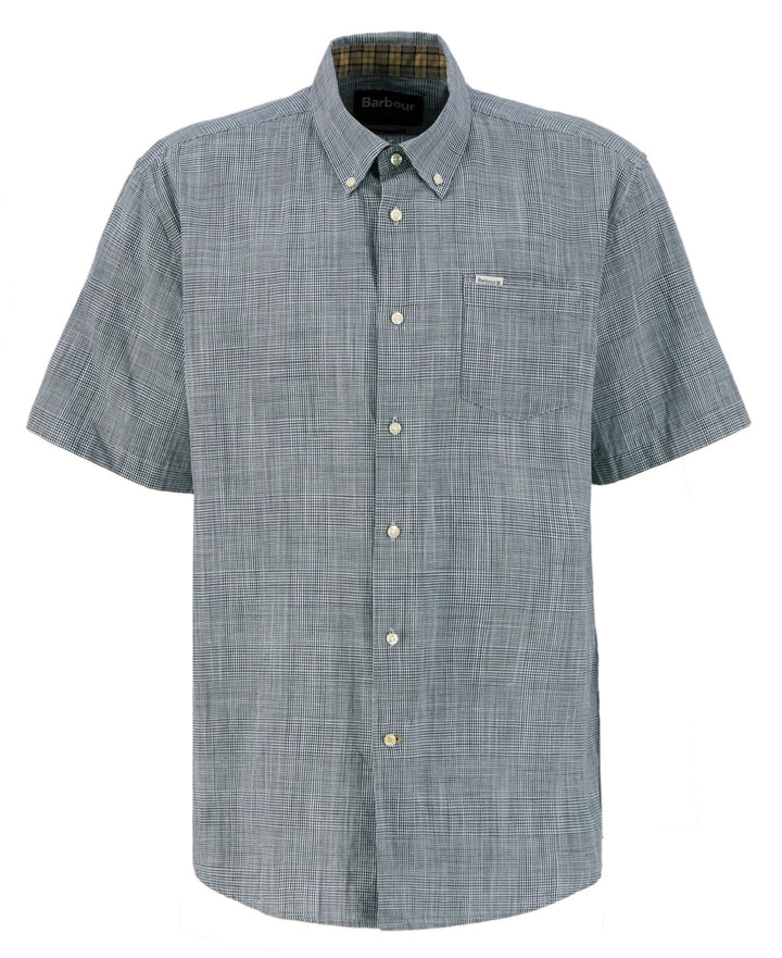 Barbour Men's Fleming Linen Blend Regular S/S Shirt - Quest Outdoors