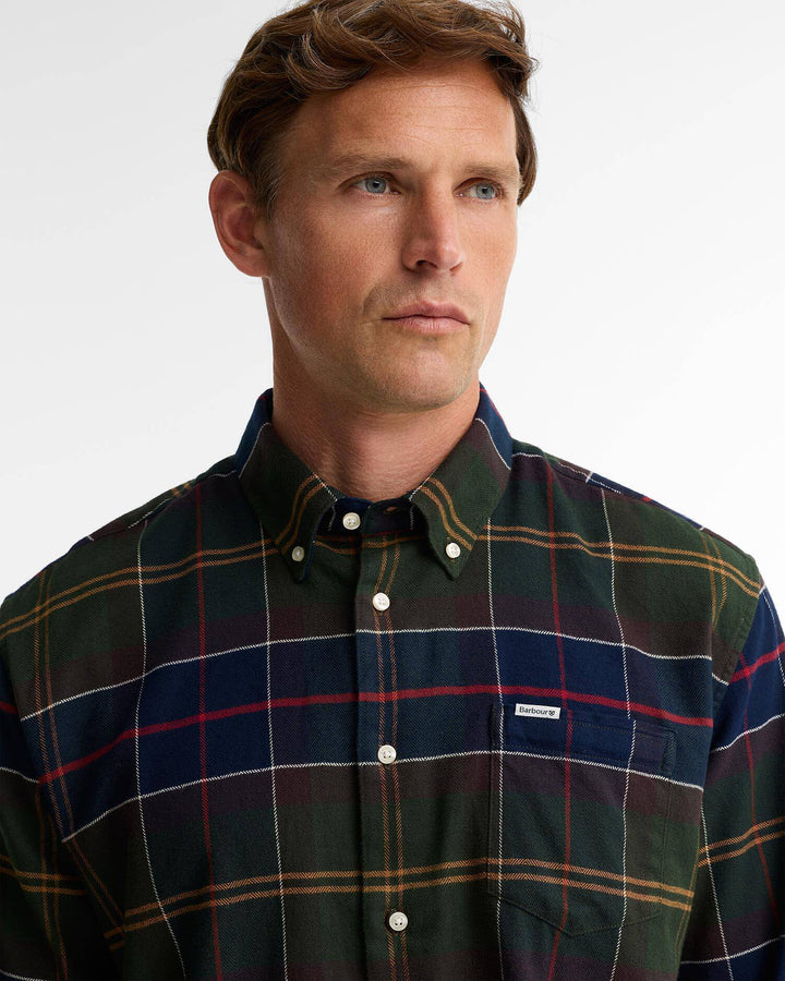 Barbour Men's Hogside Tartan Regular Long-Sleeved Shirt - Quest Outdoors